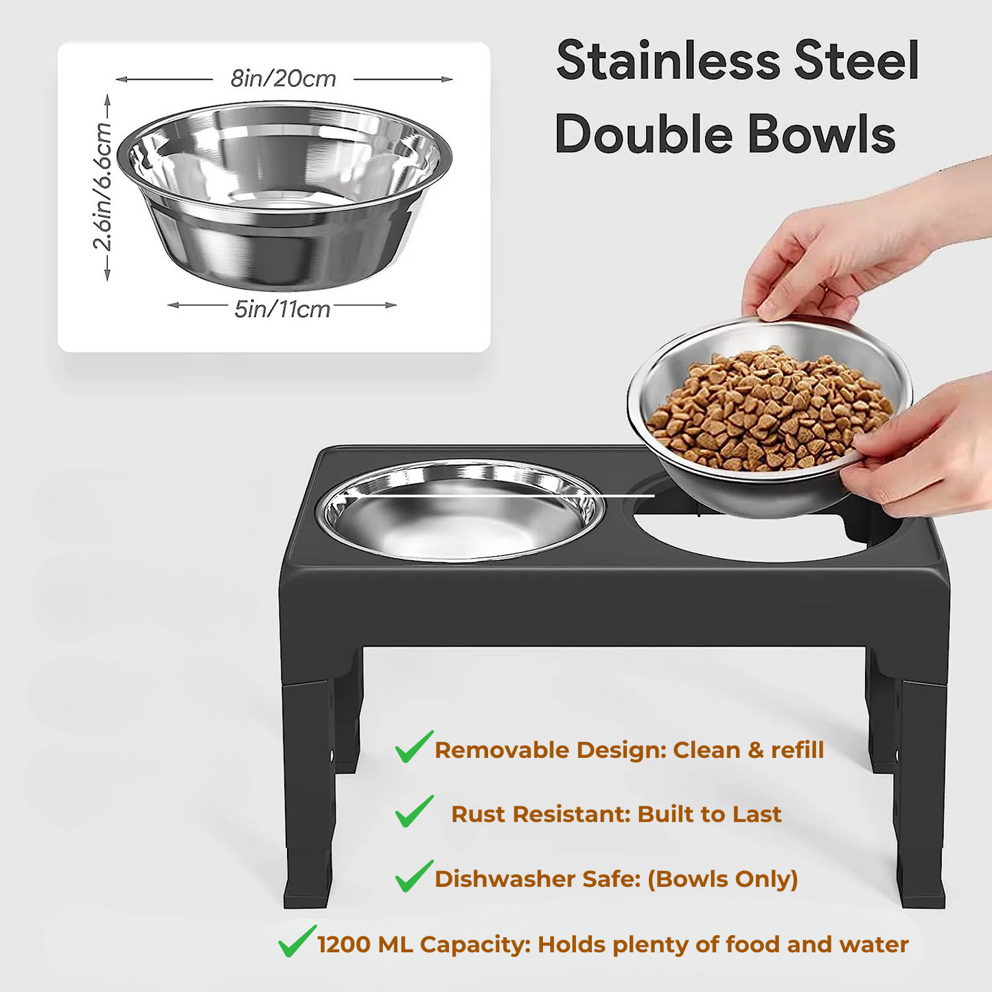 Adjustable Raised Dog Feeder