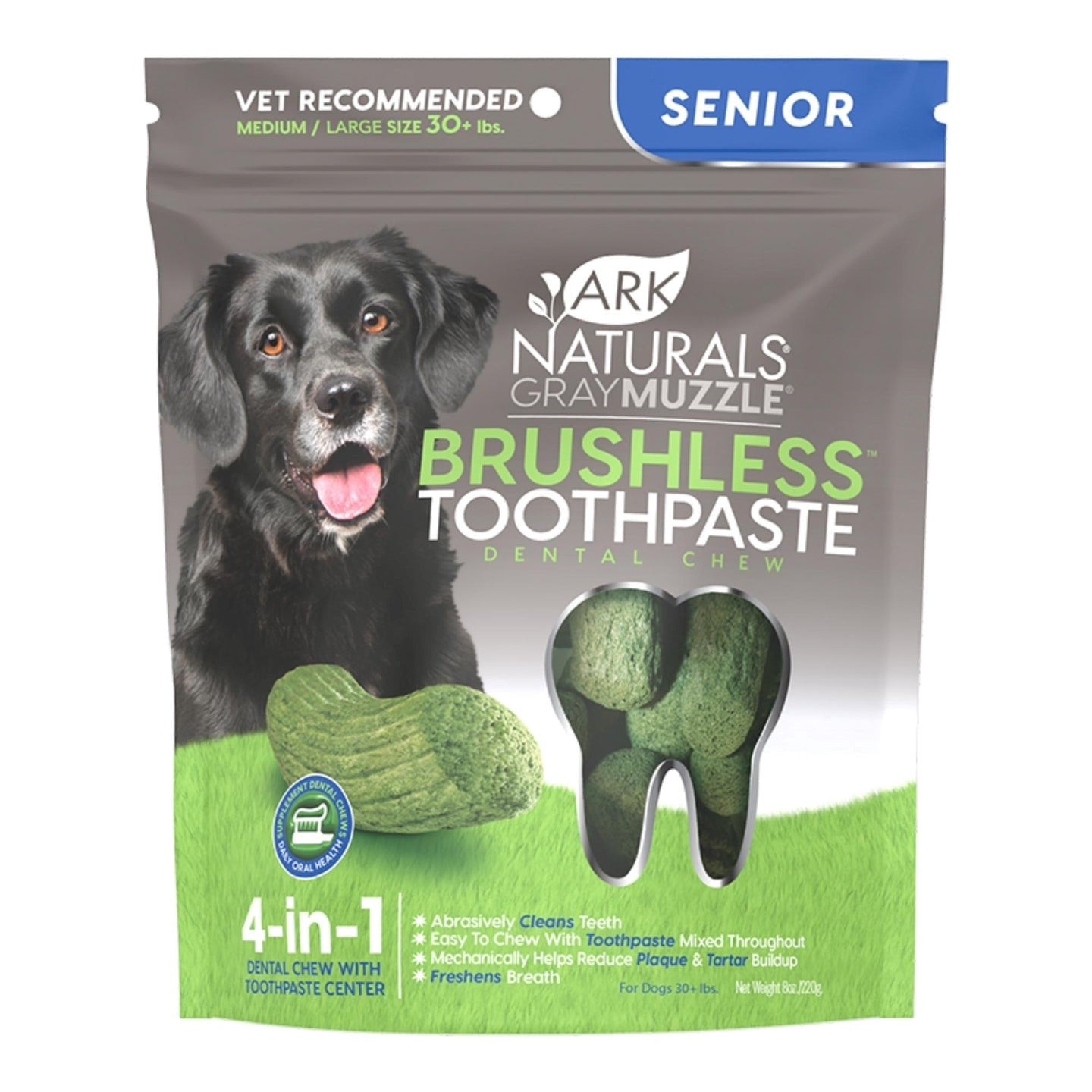 Soft Dental Chews for Senior Dogs | Ark Naturals Gray Muzzle