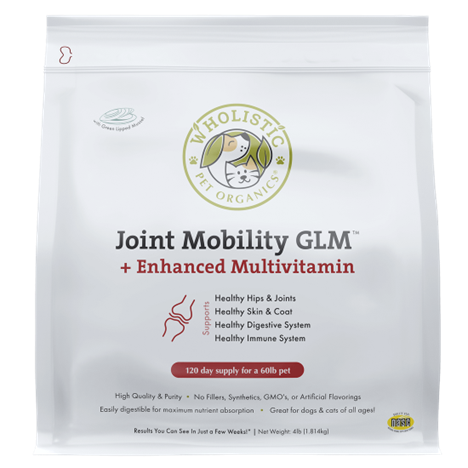 Natural Anti Inflammatory for Dogs Glucosamine + Green Lipped Mussel | Joint Mobility GLM