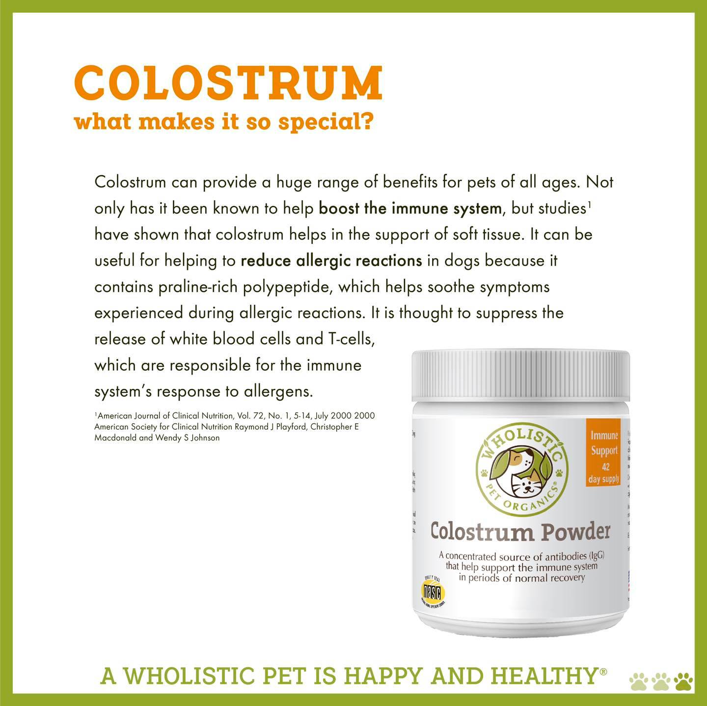Colostrum for Dogs | Wholistic Pet Organics