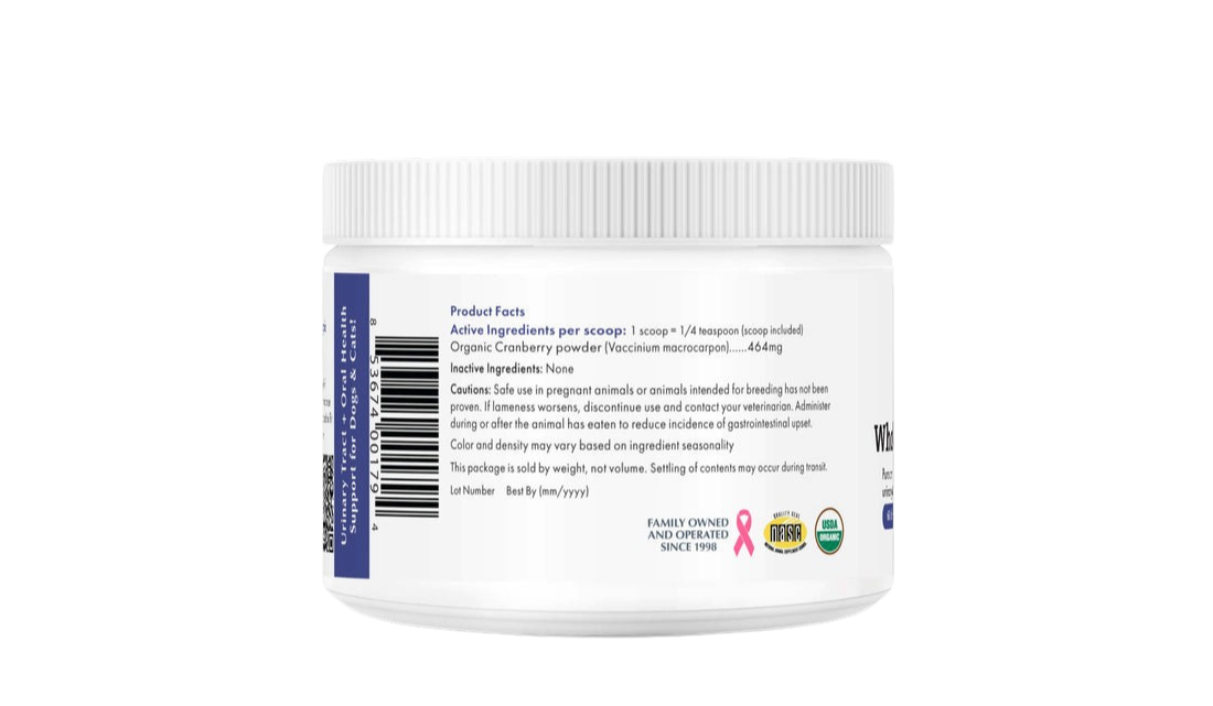 Cranberry Powder for Dogs | Wholecran Intense
