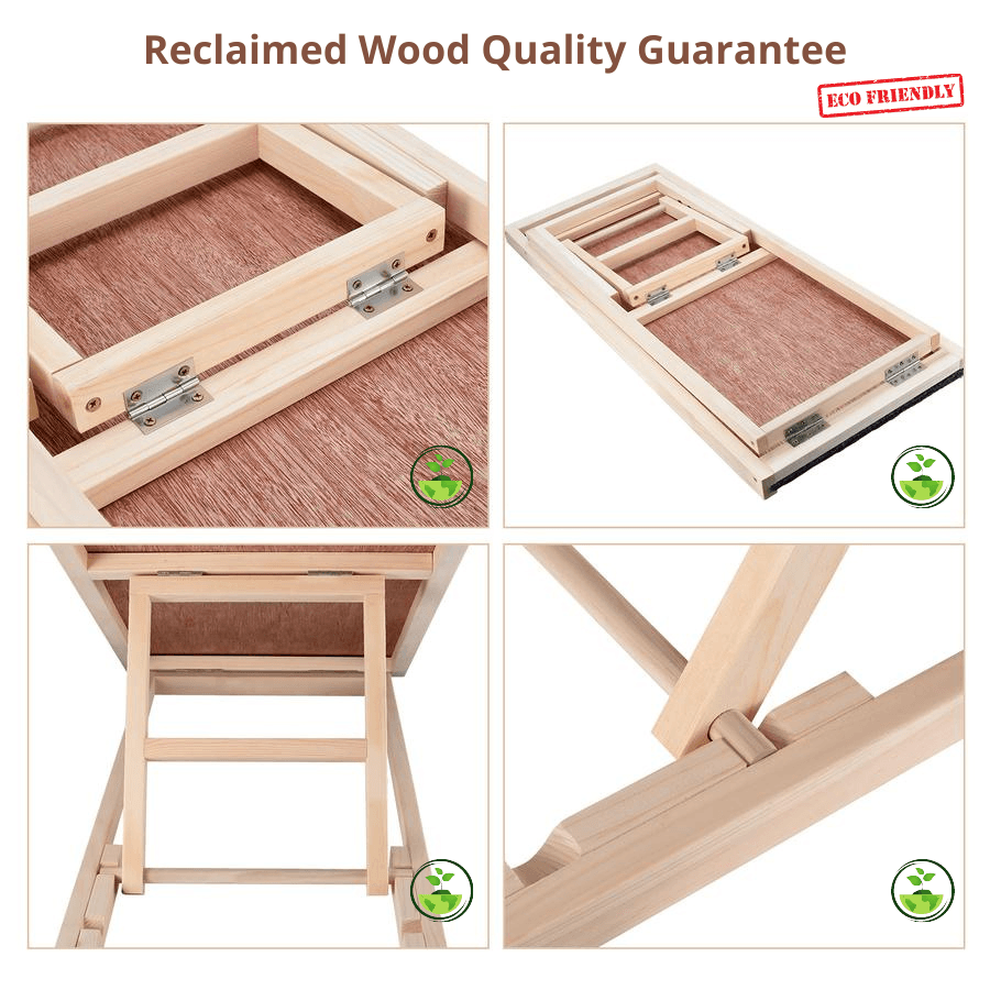 Dog ramp made of reclaimed wood
