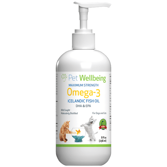 Pet Wellbeing Omega-3 Icelandic Fish Oil bottle