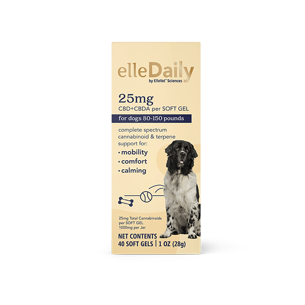 ElleDaily 25 mg CBD and CBDA per Soft Gel