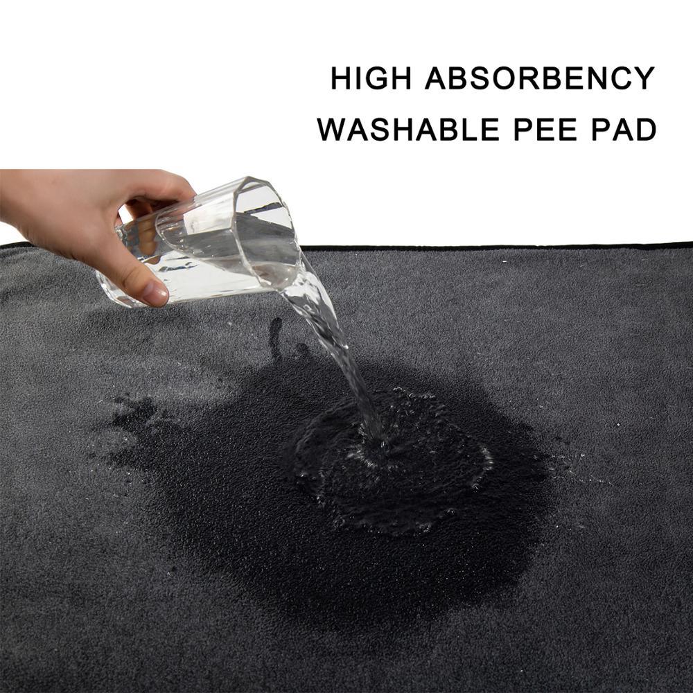 Water being poured on Dog Blanket and waterproof pad