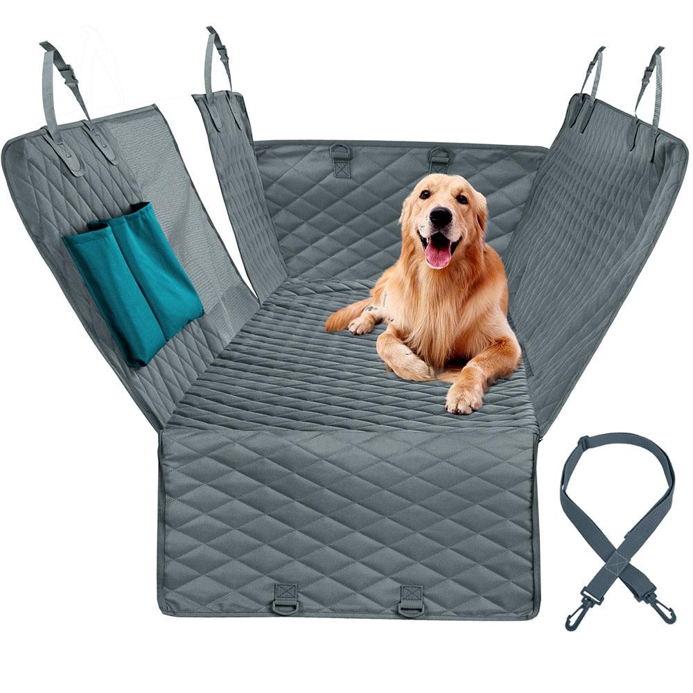 Golden Retriever on Dog Car Hammock