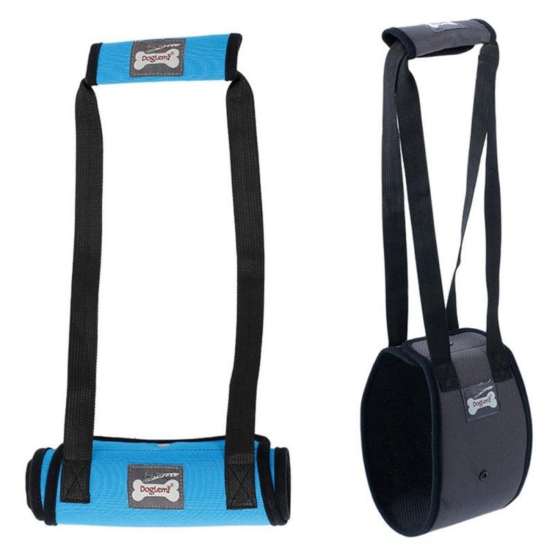 Dog sling rolled up
