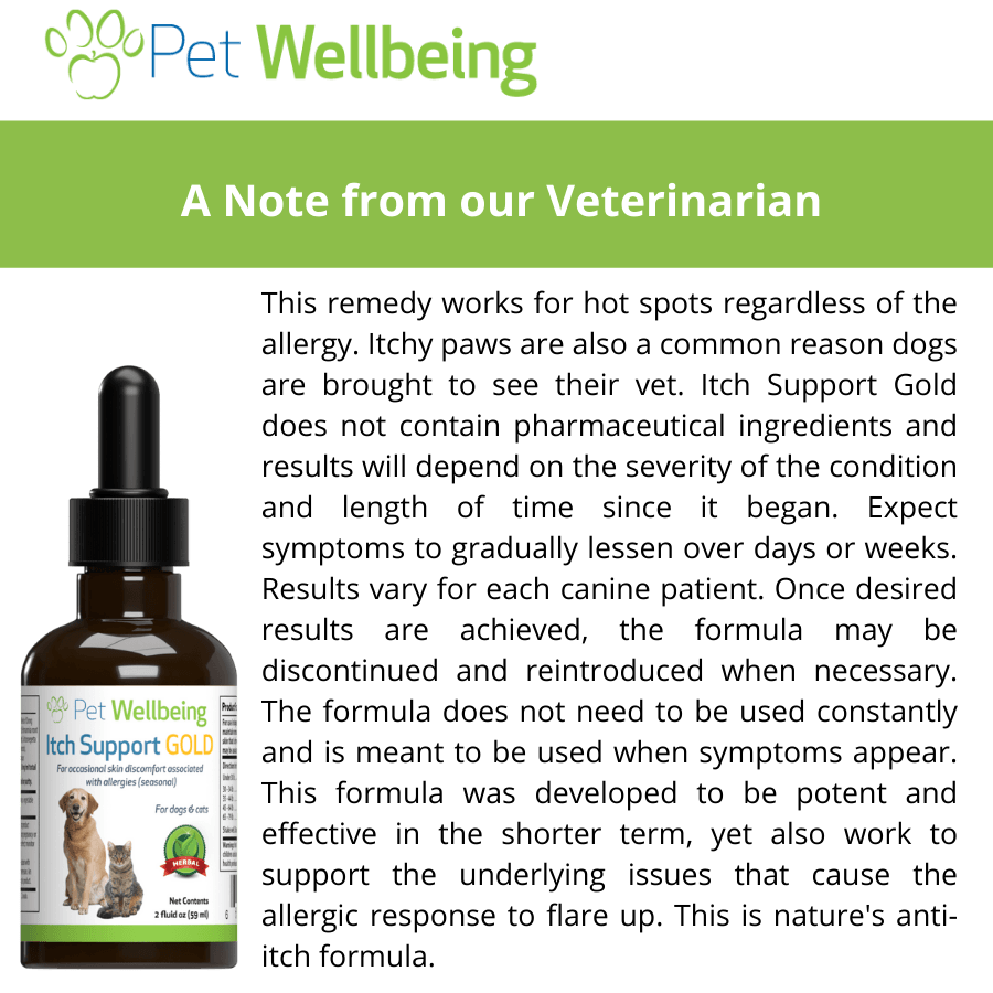 Pet Wellbeing Dog Supplement for Itchy Skin benefits