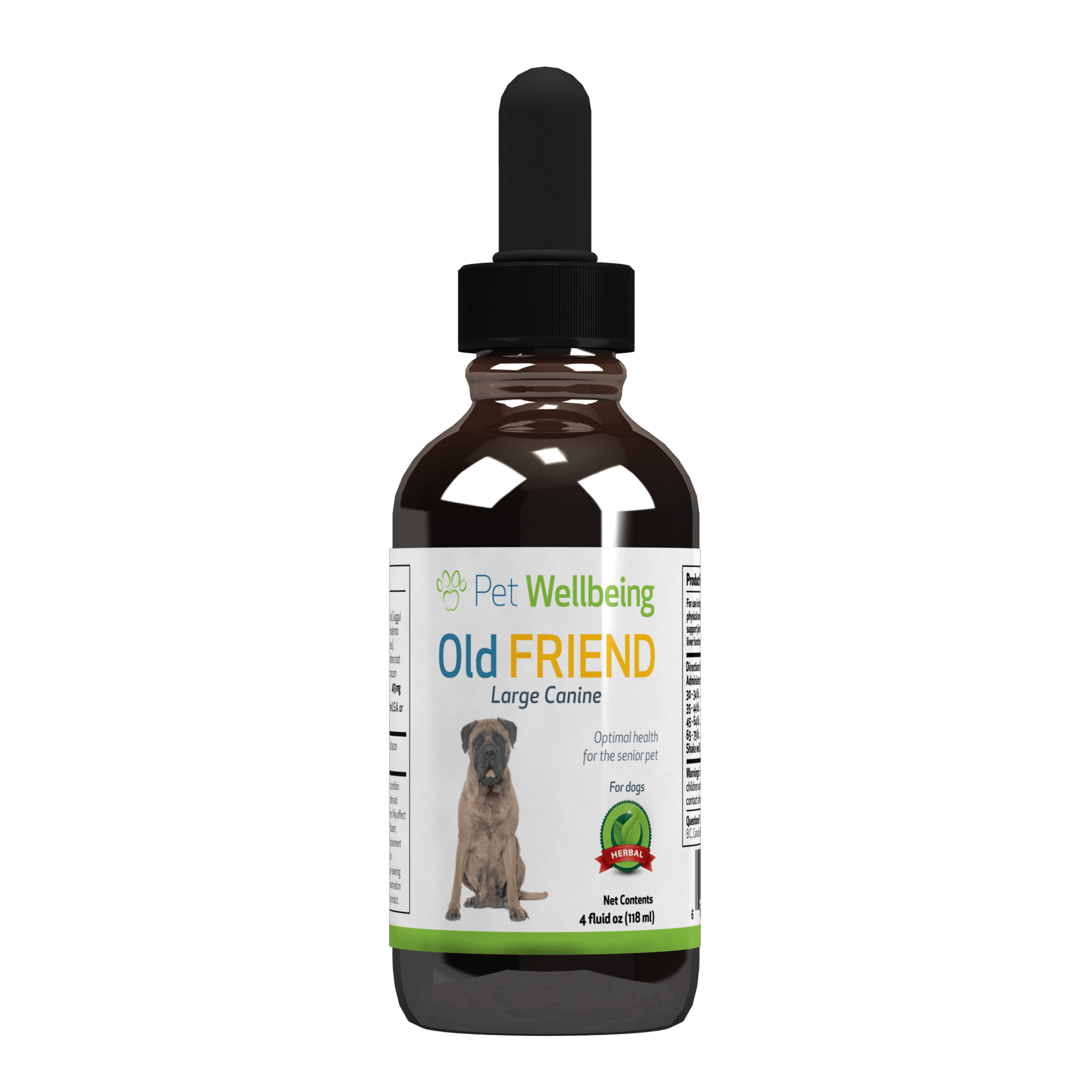 Pet Wellbeing Supplement for Senior Dogs 4 oz bottle