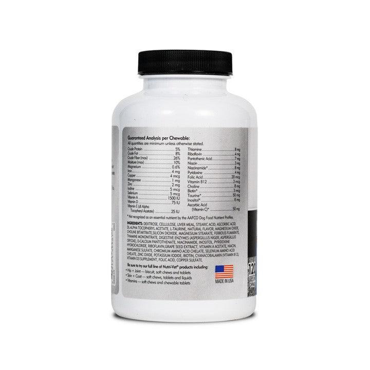Nutri Vet Senior Dog Supplement Active Ingredients