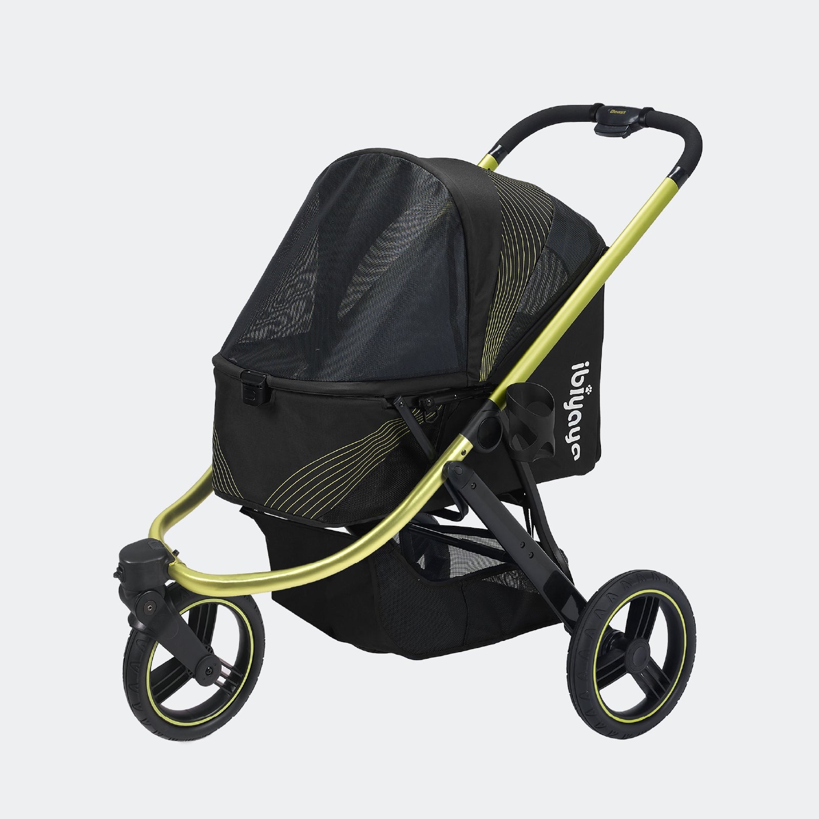 Best Pet Jogging Stroller, 3-Wheel All-Terrain