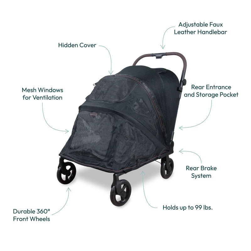 Hudson Flatfold Large Pet Stroller | Wonderfold