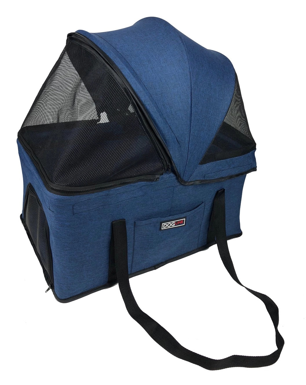Dog stroller with detachable carrier