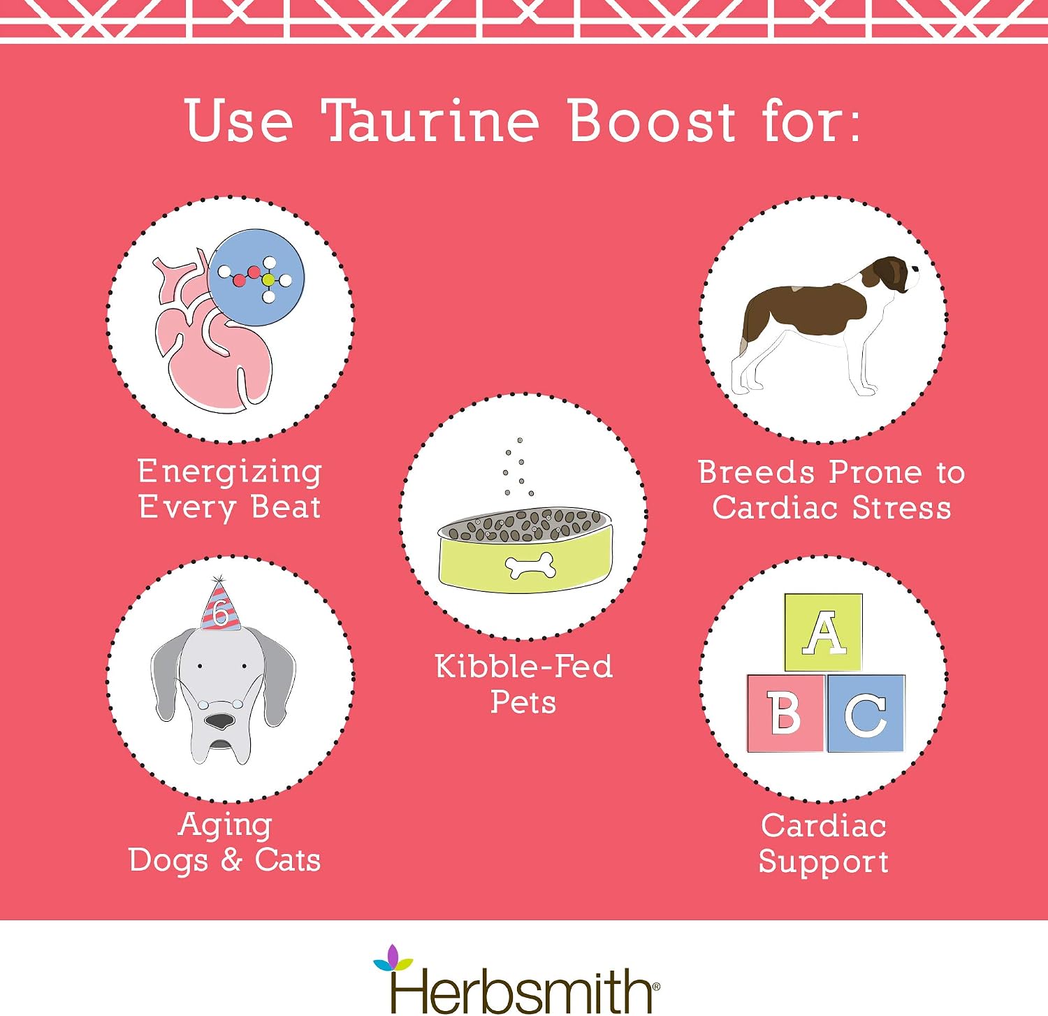 Cardiac Support Supplement for Dogs | Herbsmith Taurine Boost™