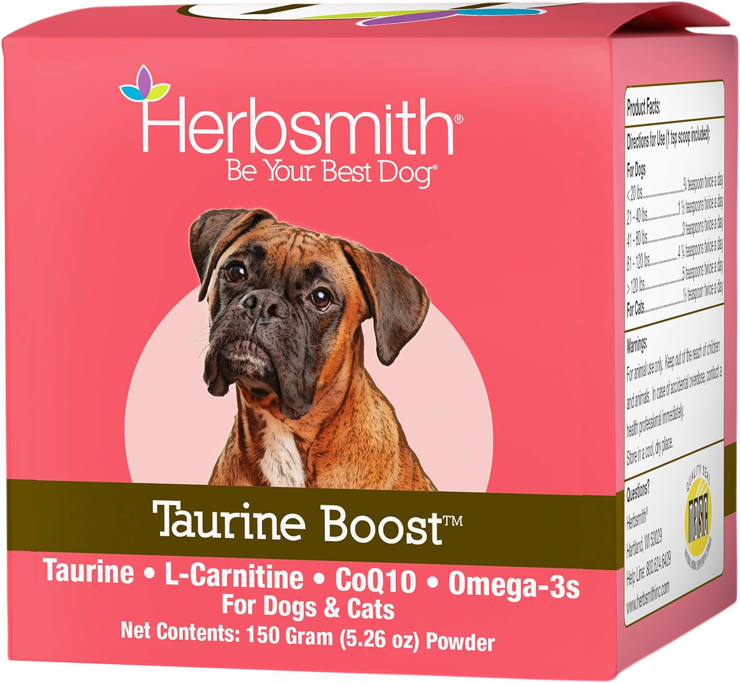 Cardiac Support Supplement for Dogs | Herbsmith Taurine Boost™