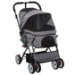 Pet Foldable Stroller with Reversible Handle