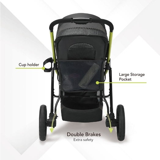 Beast Pet Jogging Stroller, 3-Wheel All-Terrain