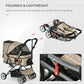 Pet Foldable Stroller with Reversible Handle