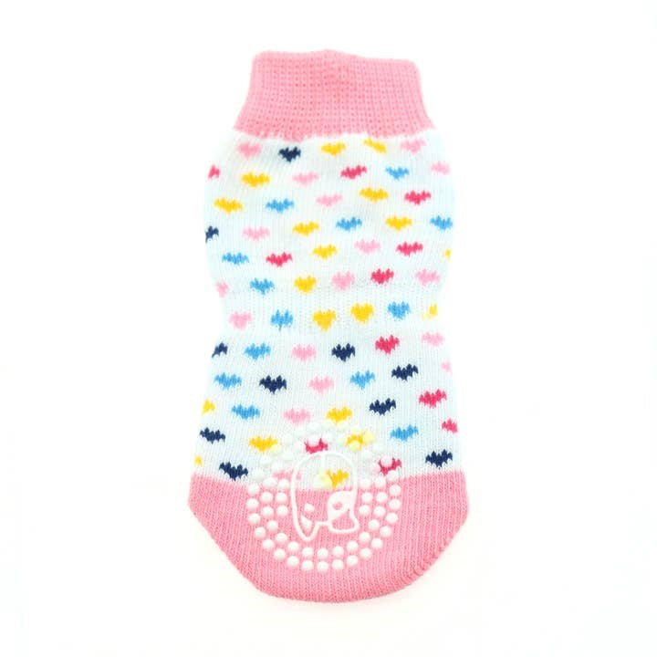Non-skid dog socks