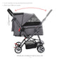 Pet Foldable Stroller with Reversible Handle
