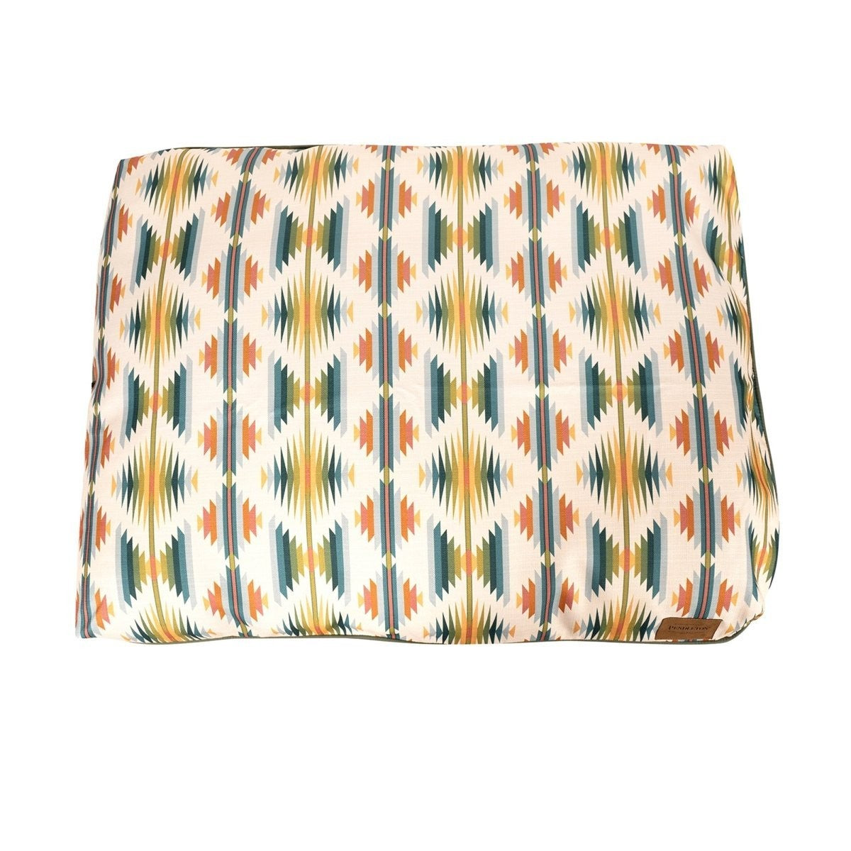 Patterned pouch on a white background