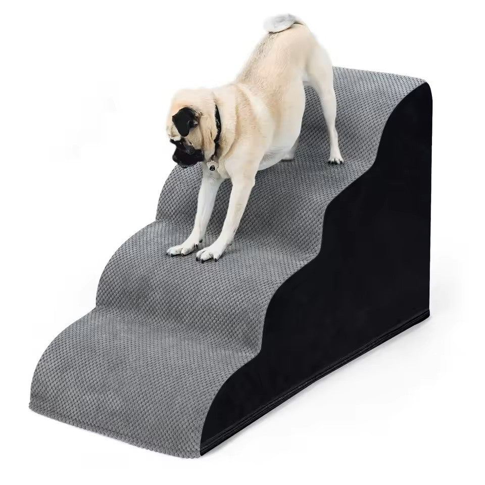 Dog Ramp 4 - 5 Step Pet Stairs for High Beds and Sofas