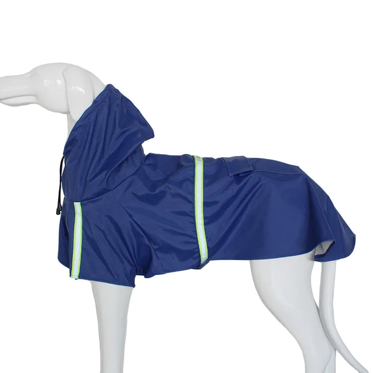 Waterproof Dog Raincoat with Reflective Trim