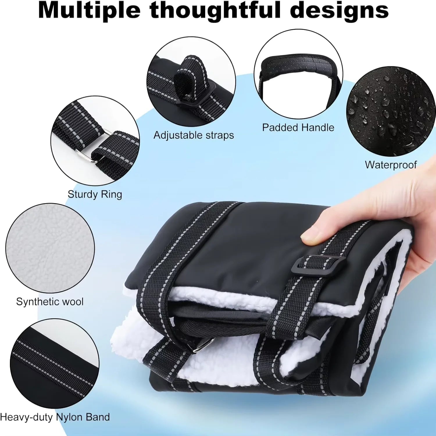 Padded Dog Sling for Back Legs support | All size dogs