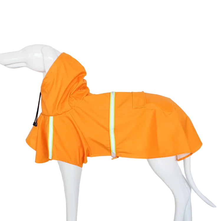Waterproof Dog Raincoat with Reflective Trim