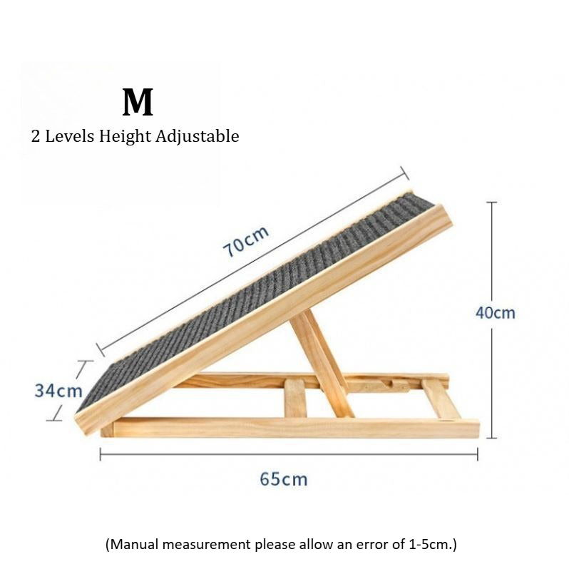 Adjustable, Foldable Dog Ramp for dogs up to 100 lbs