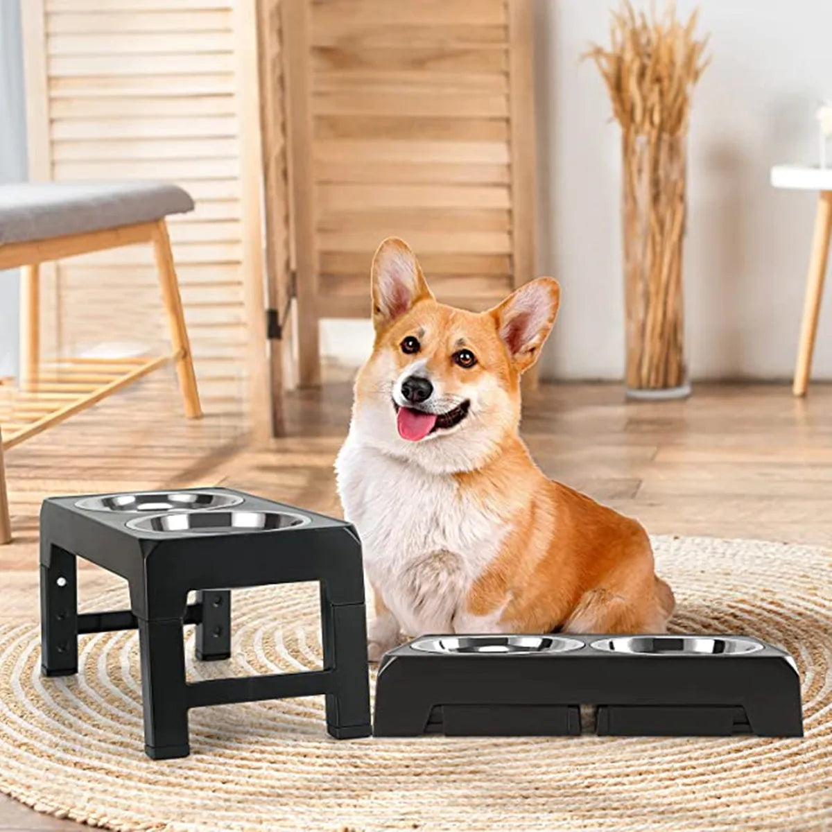 Adjustable Raised Dog Feeder