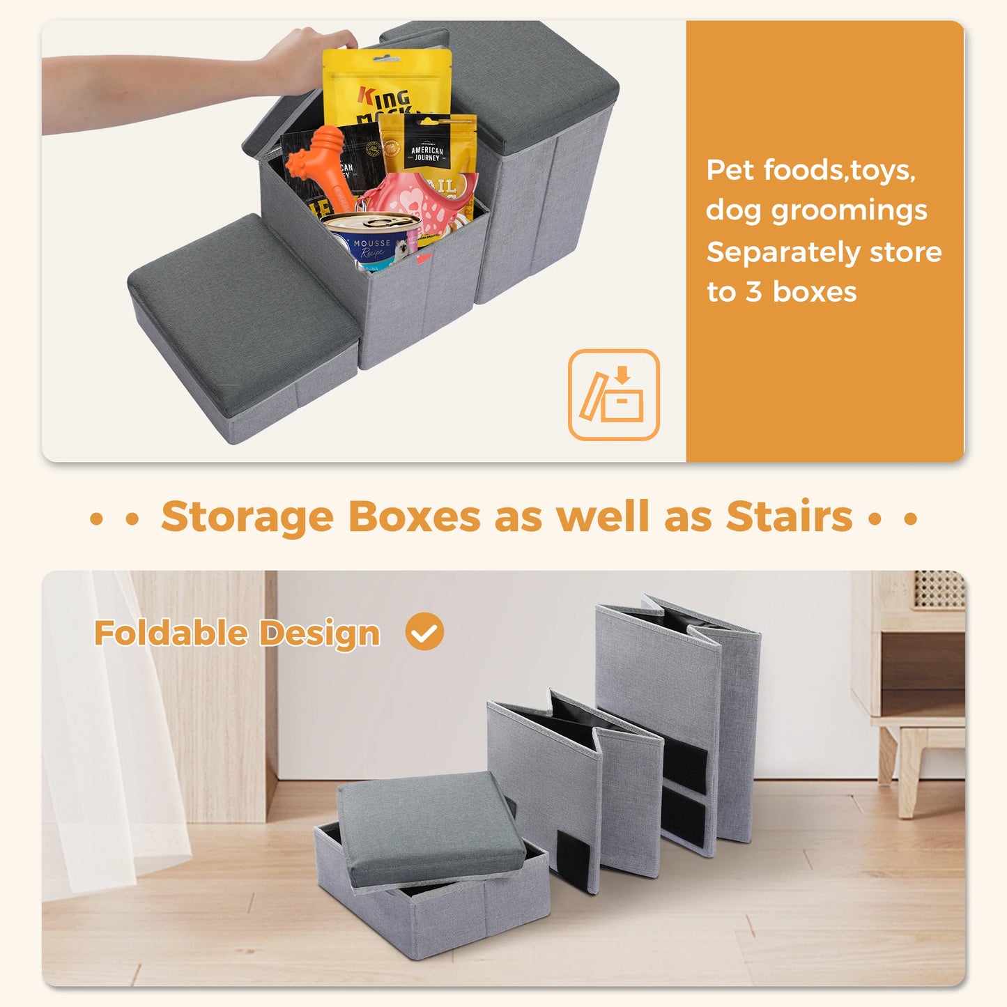 Foldable Dogs Steps for Small Dogs