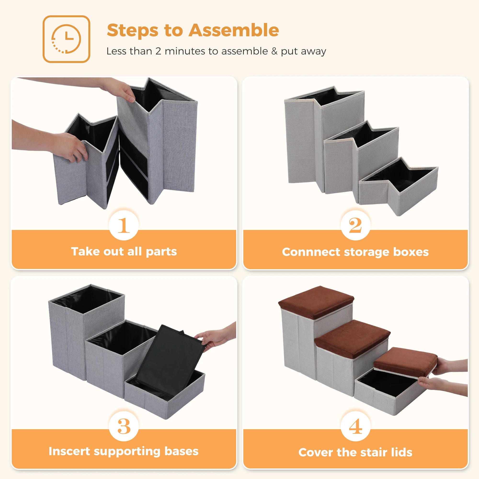 Foldable Dog Steps for Small Dogs