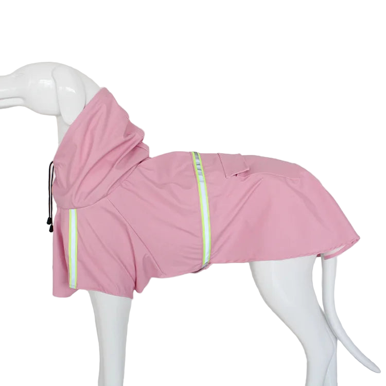 Waterproof Dog Raincoat with Reflective Trim