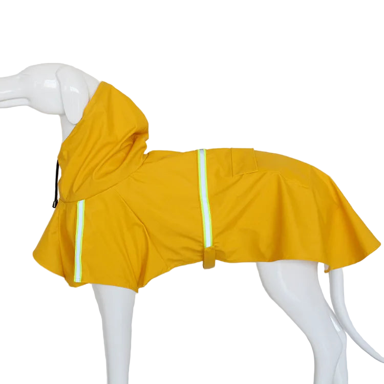 Waterproof Dog Raincoat with Reflective Trim