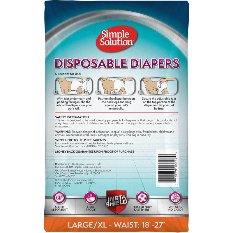 Disposable Diapers for Female Dogs | Simple Solution