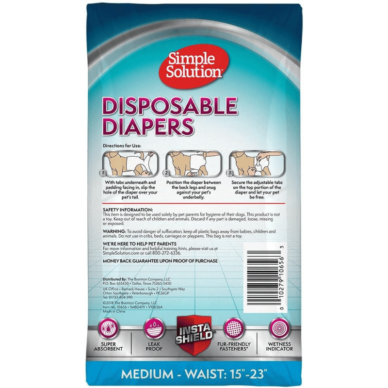 Disposable Diapers for Female Dogs | Simple Solution