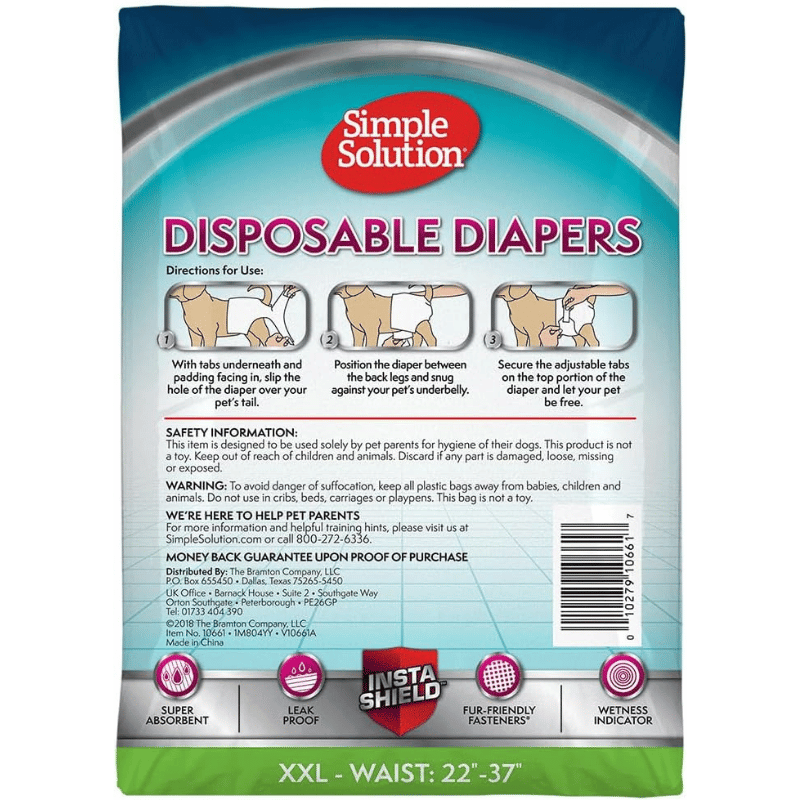 Disposable Diapers for Female Dogs | Simple Solution