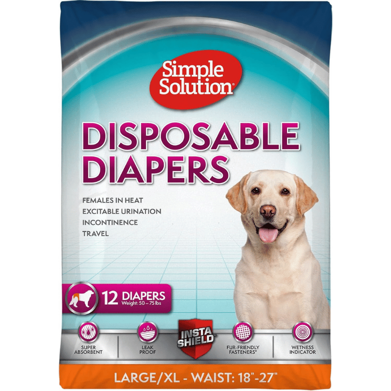 Disposable Diapers for Female Dogs | Simple Solution
