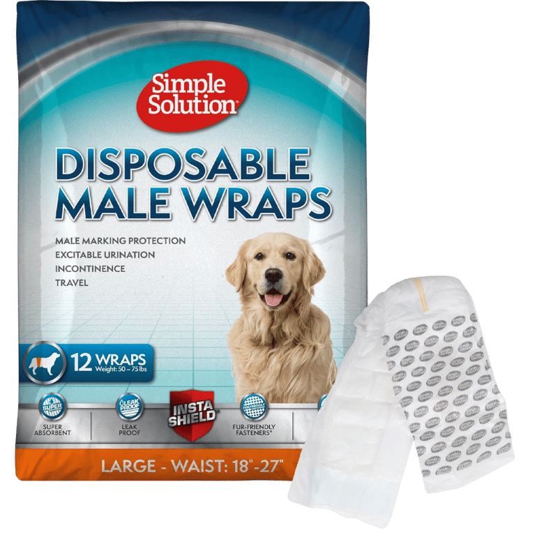 Disposable Male Wraps for Dogs | Simple Solution
