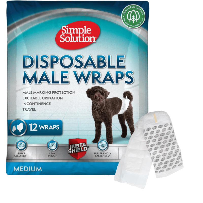 Disposable Male Wraps for Dogs | Simple Solution