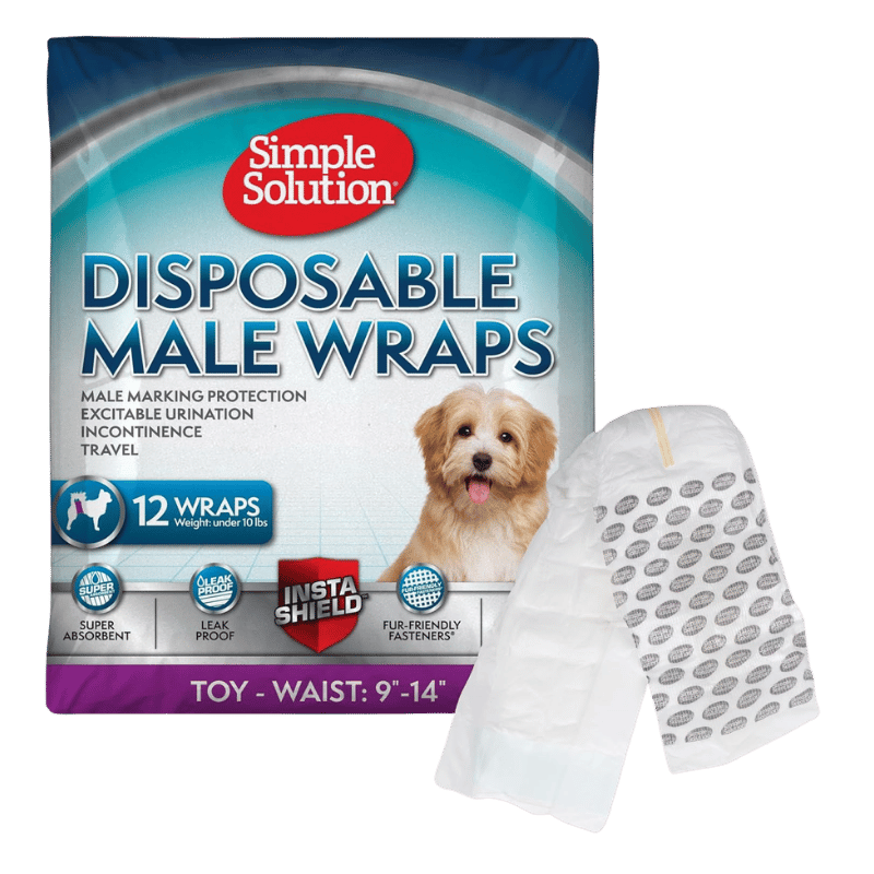 Disposable Male Wraps for Dogs | Simple Solution