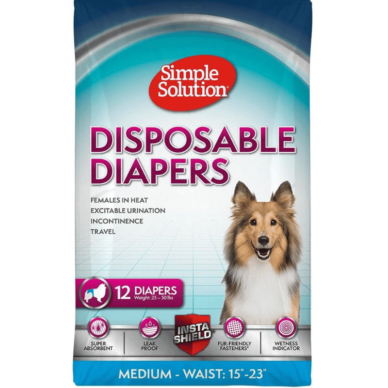 Disposable Diapers for Female Dogs | Simple Solution