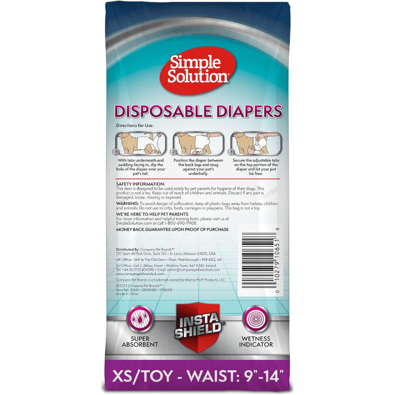 Disposable Diapers for Female Dogs | Simple Solution