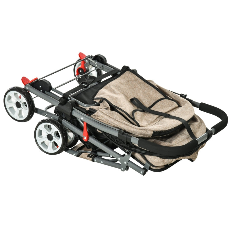 Pet Foldable Stroller with Reversible Handle