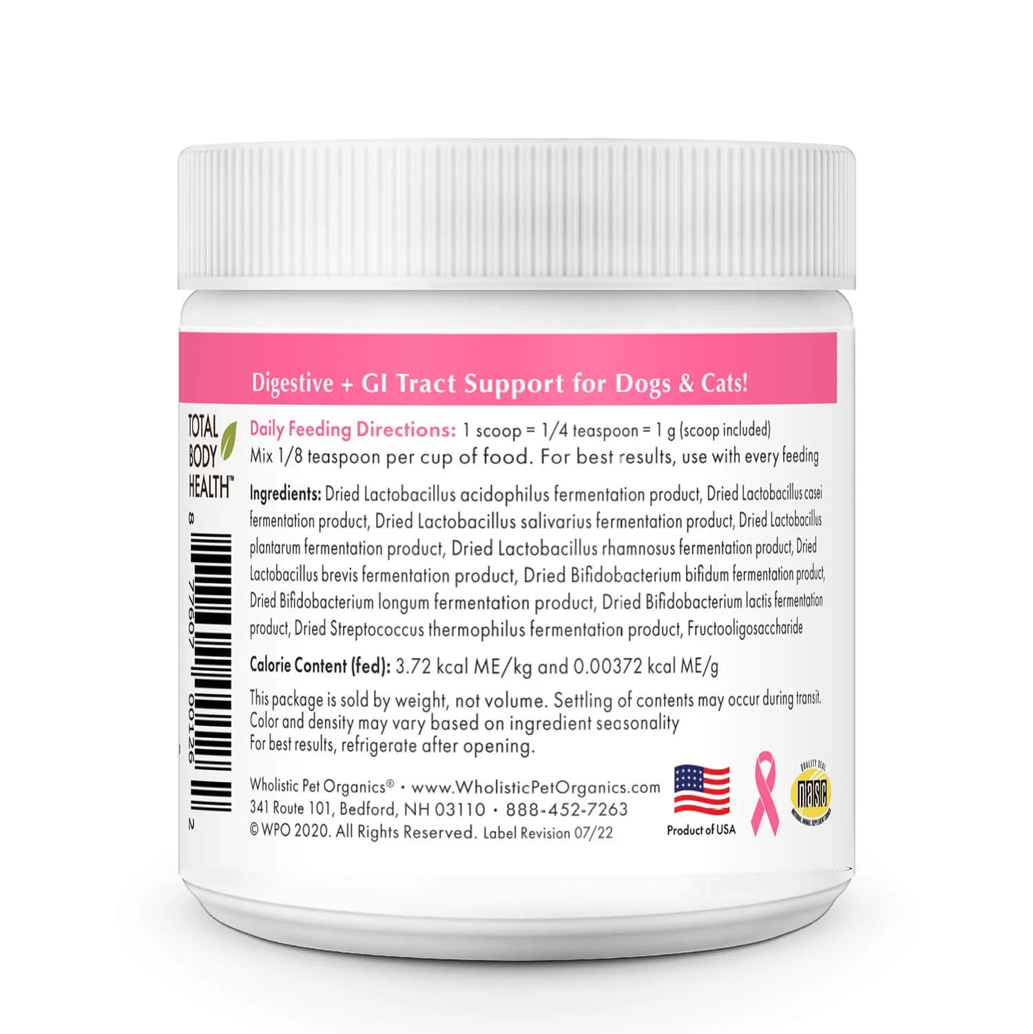 Prebiotics & Probiotics Powder for Dogs | Wholebiotics