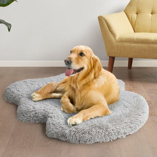 Faux Fur Orthopedic Dog Bed Rug