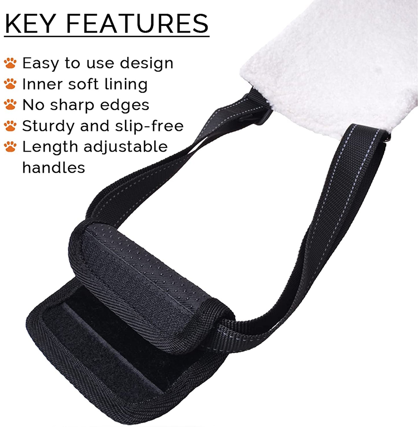 Padded Dog Sling for Back Legs support | All size dogs