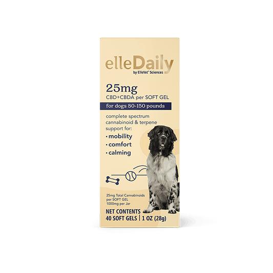 ElleDaily 25 mg CBD and CBDA per Soft Gel