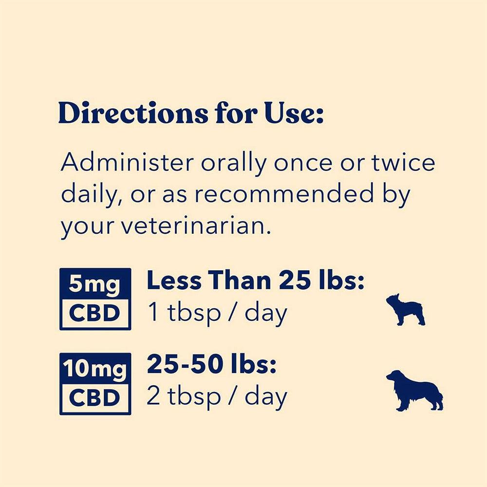 Honest Paws CBD Peanut Butter Directions for Use